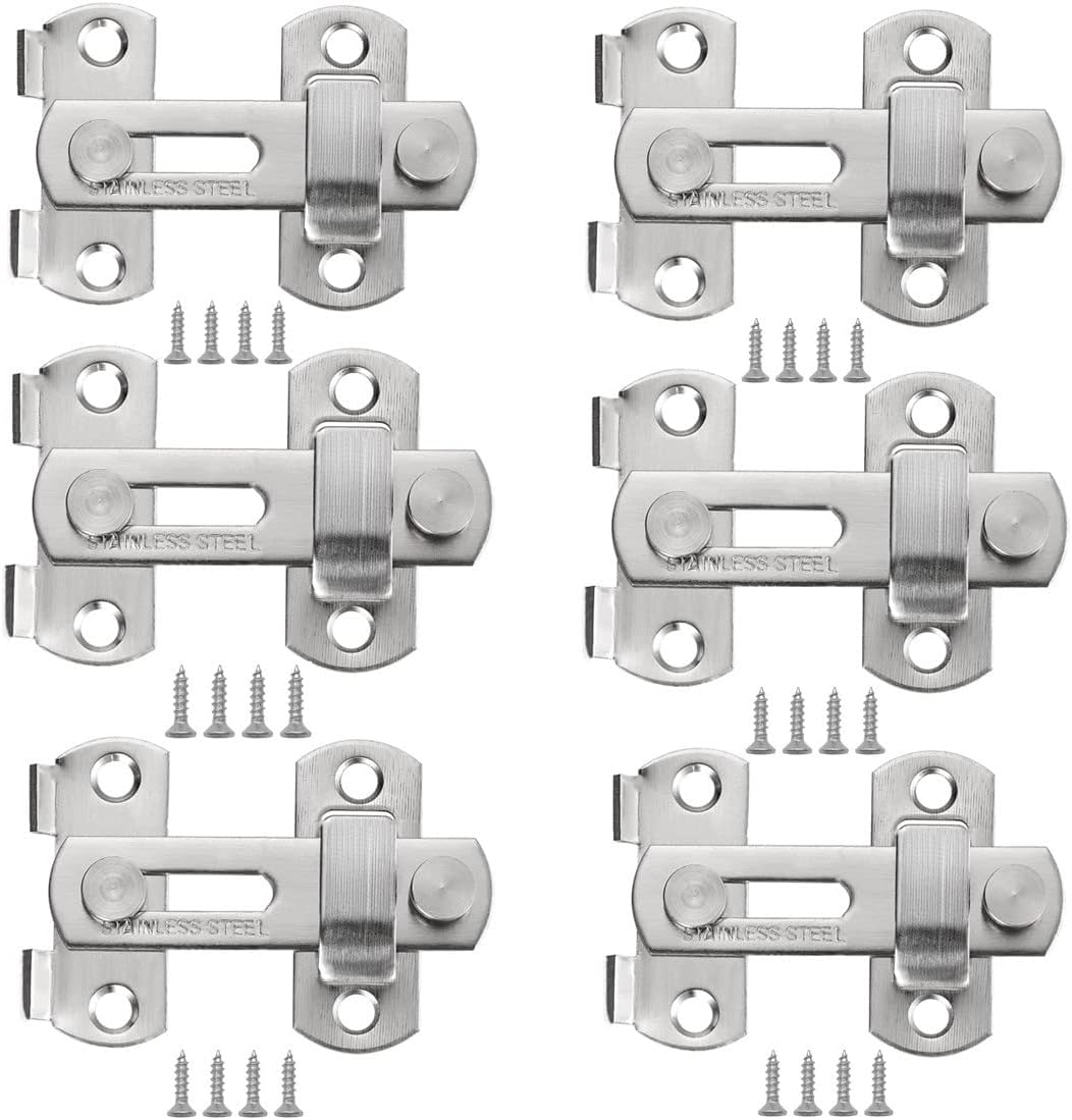 Szliyands Stainless Steel Flip Latch Gate Latches Bar Latch for Window Moving