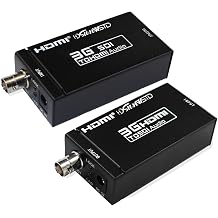 1080P 3G HDMI to SDI BNC Converter + SDI to HDMI Converter HDMI SDI/BNC Extender via Single 100m/328ft Coaxial Cable