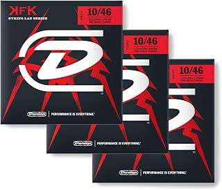 Dunlop KKN1052 Kerry King Icon Series Signature Electric Guitar Strings, Medium, .010–.052, 7 Strings/Set - (3 Pack)