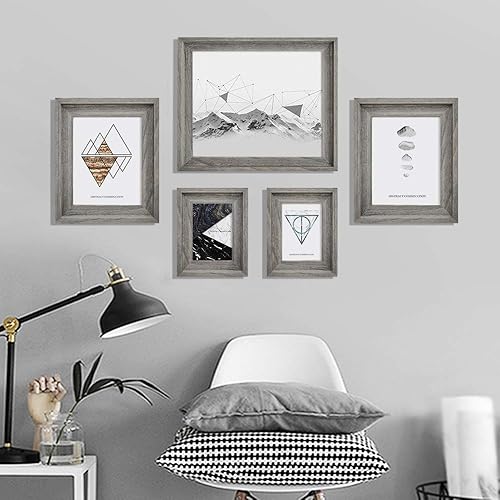 Miniatura 6 de Eosglac - Marcos de fotos rústicos de madera