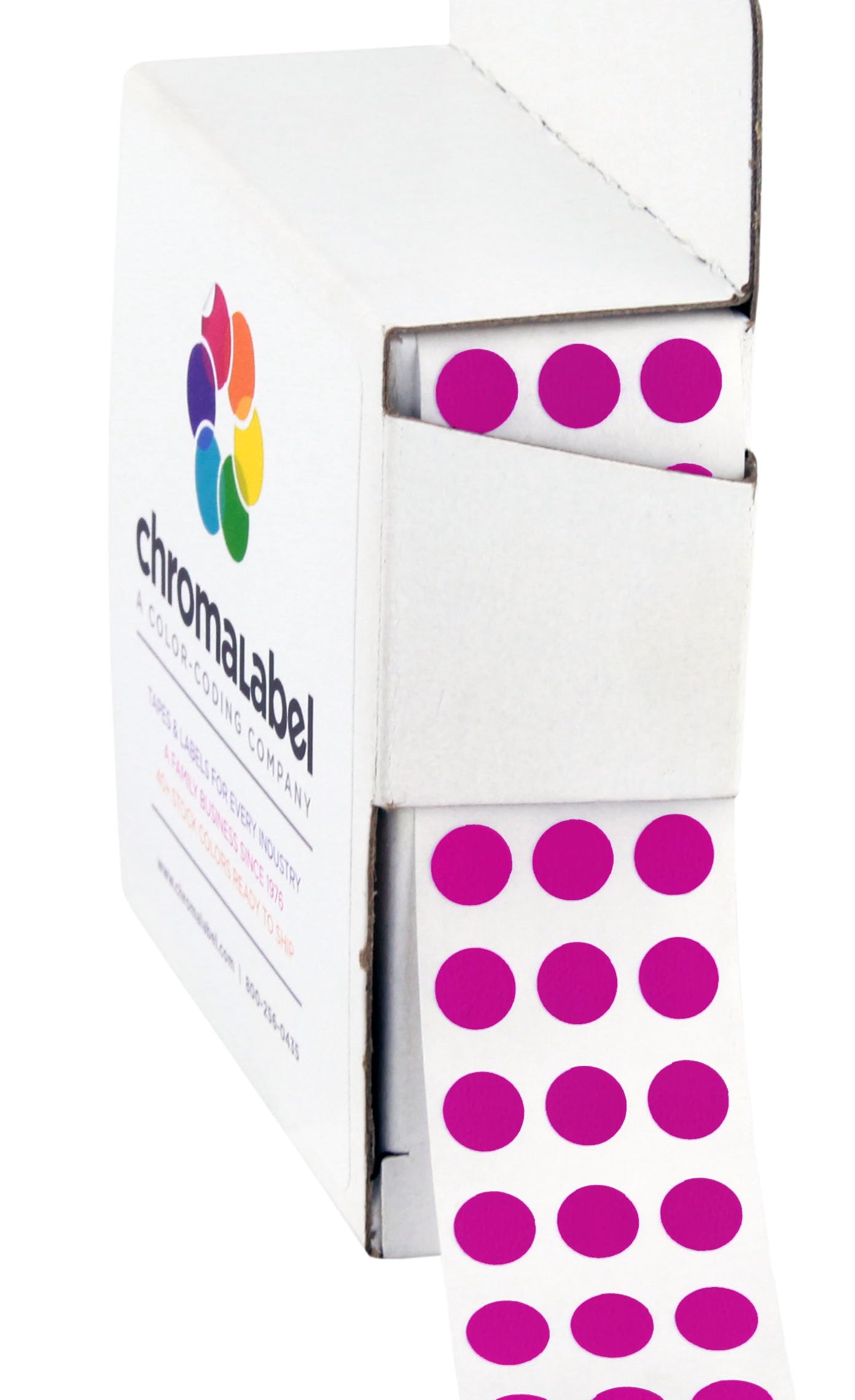 ChromaLabel 0.25 inch Small Sticky Tags - Color-Coding Dot Stickers, Ideal for Pricing, Office Supplies, Teachers - Comes with Handy Dispenser - Great for Retail, Manufacturing, Recreation