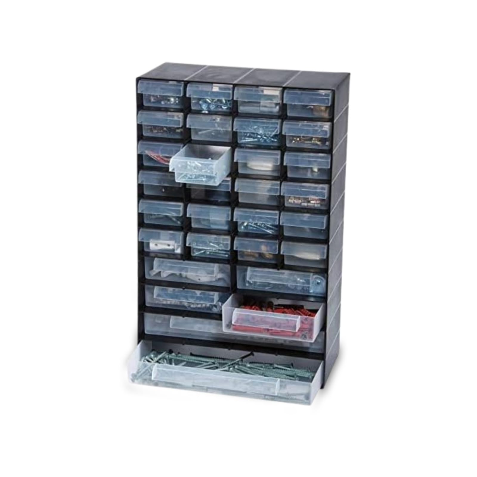 HOMION Plastic Multi Drawer Storage Organiser Cabinet For Home Garage Diy Hobby Craft (30 Drawer Cabinet)