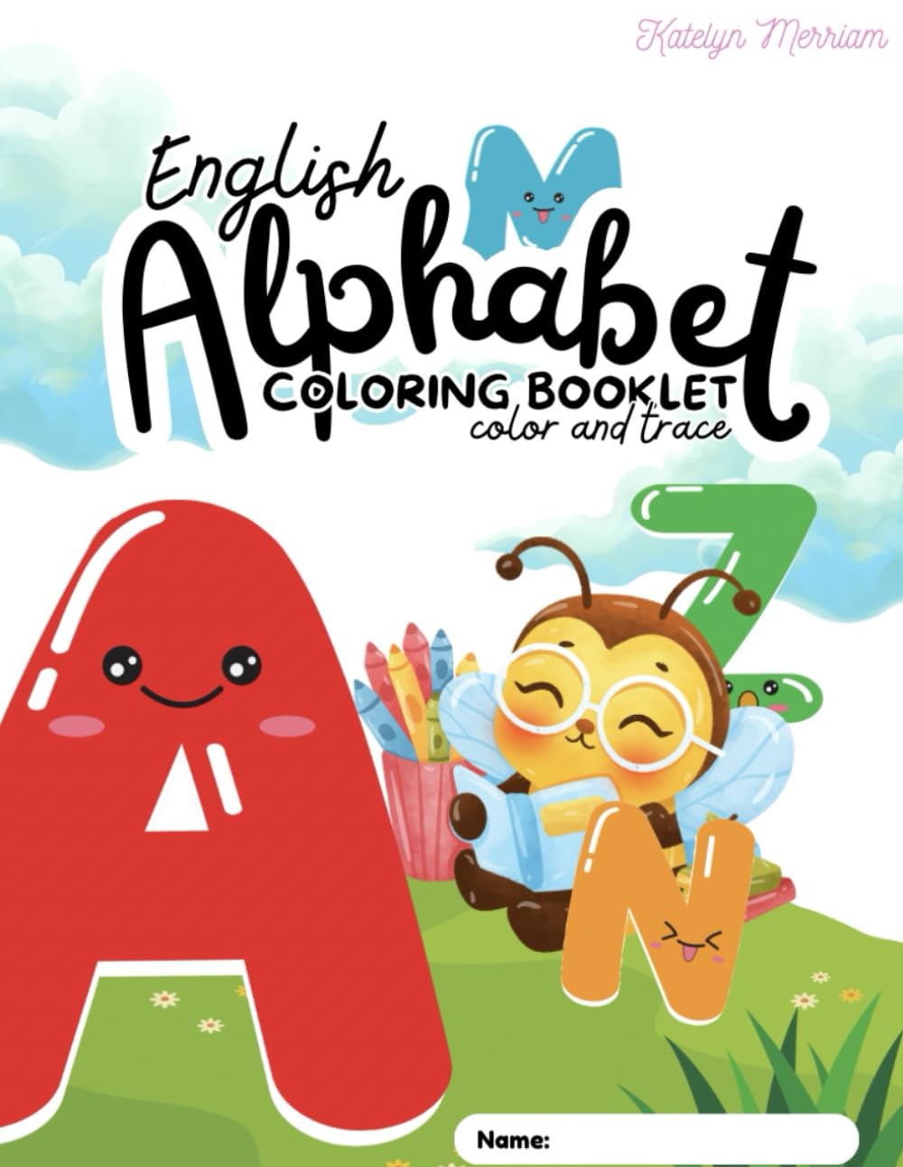 English Alphabet Color & Trace Book for Kids: Fun ABC Learning Activity Book for Toddlers & Preschoolers