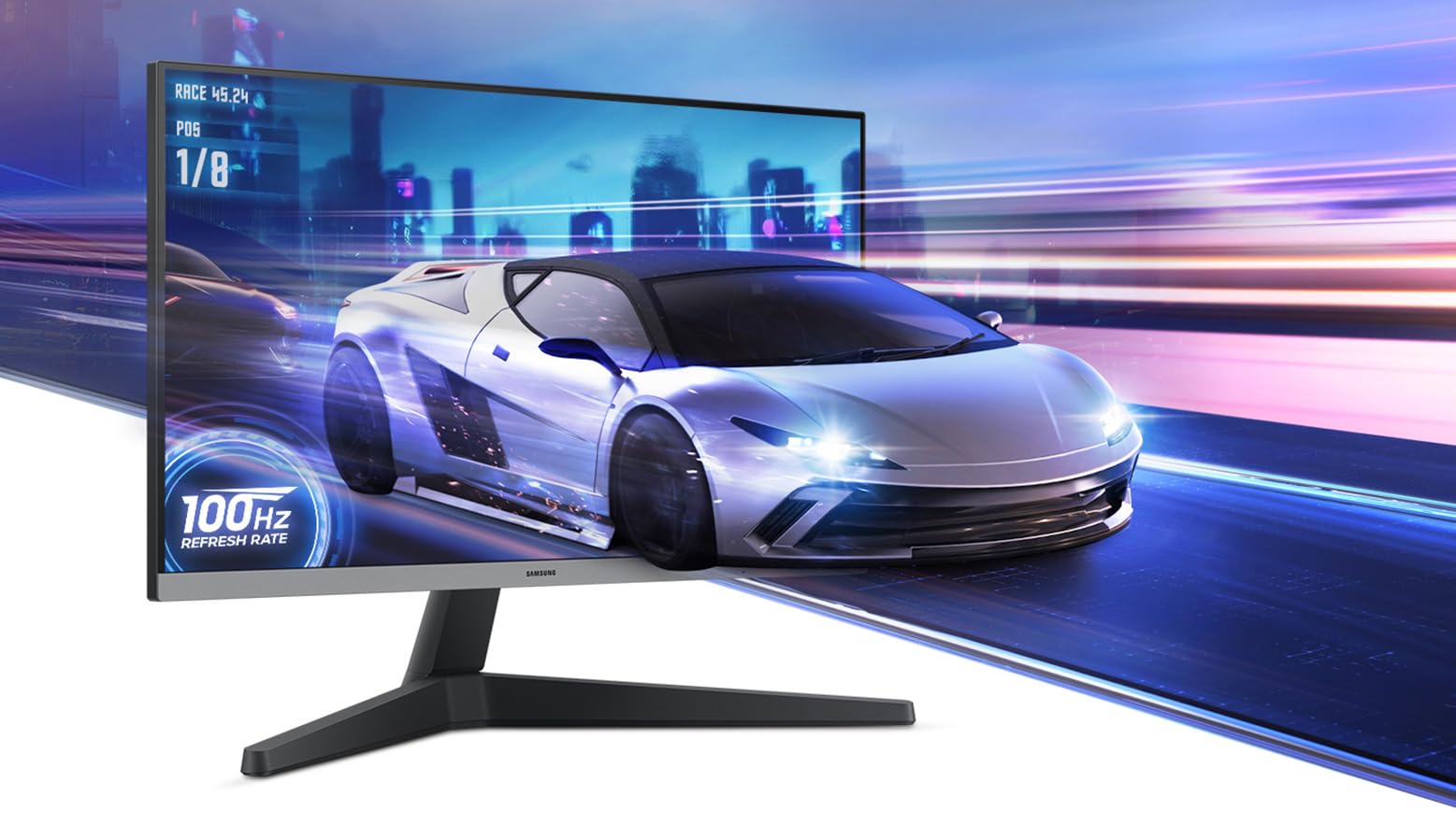Samsung Ecran PC Gaming C33GC 24" 100Hz - 4ms, Dalle IPS, FHD (1920 x 1080),1000:1,250 cd/㎡,Eye Saver Mode, FreeSync, Inclinable, HDMI, DisplayPort