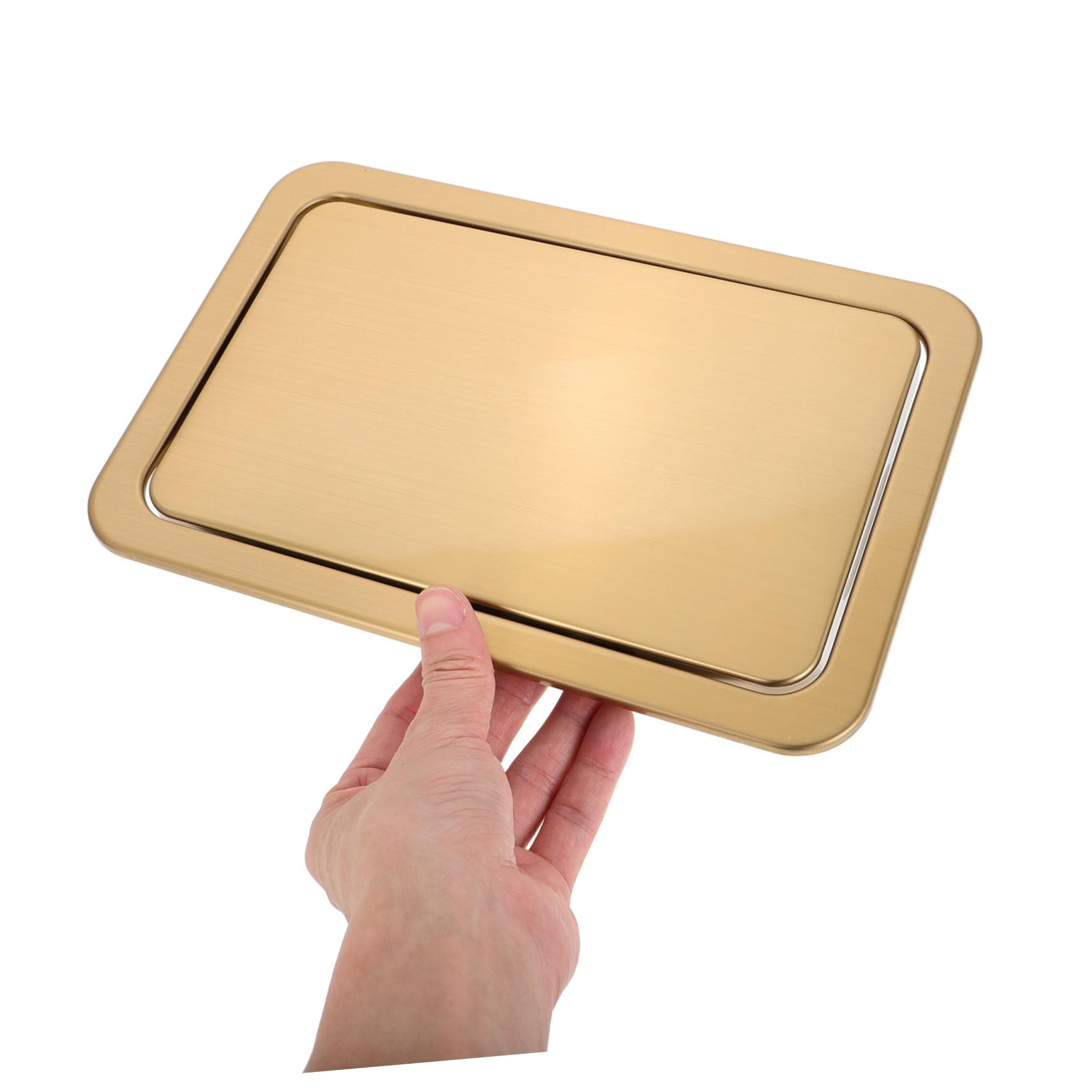 STOBAZA Tapa De Cubo De Basura Empotrada Cubierta De Acero Inoxidable Para Cocina Fácil Mantenimiento