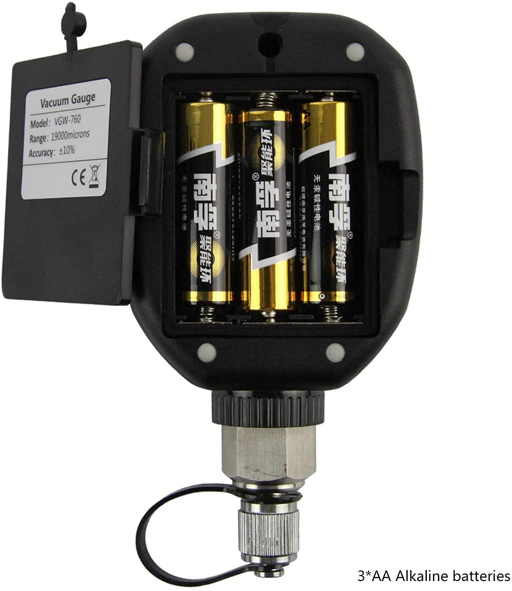 Elitech VGW-760 Wireless Refrigeration Digital Vacuum Gauge Micron Gauge HVAC Vacuum Pressure Temperature Tester Leakage Test Alongwith Factory Calibration Certificate 2