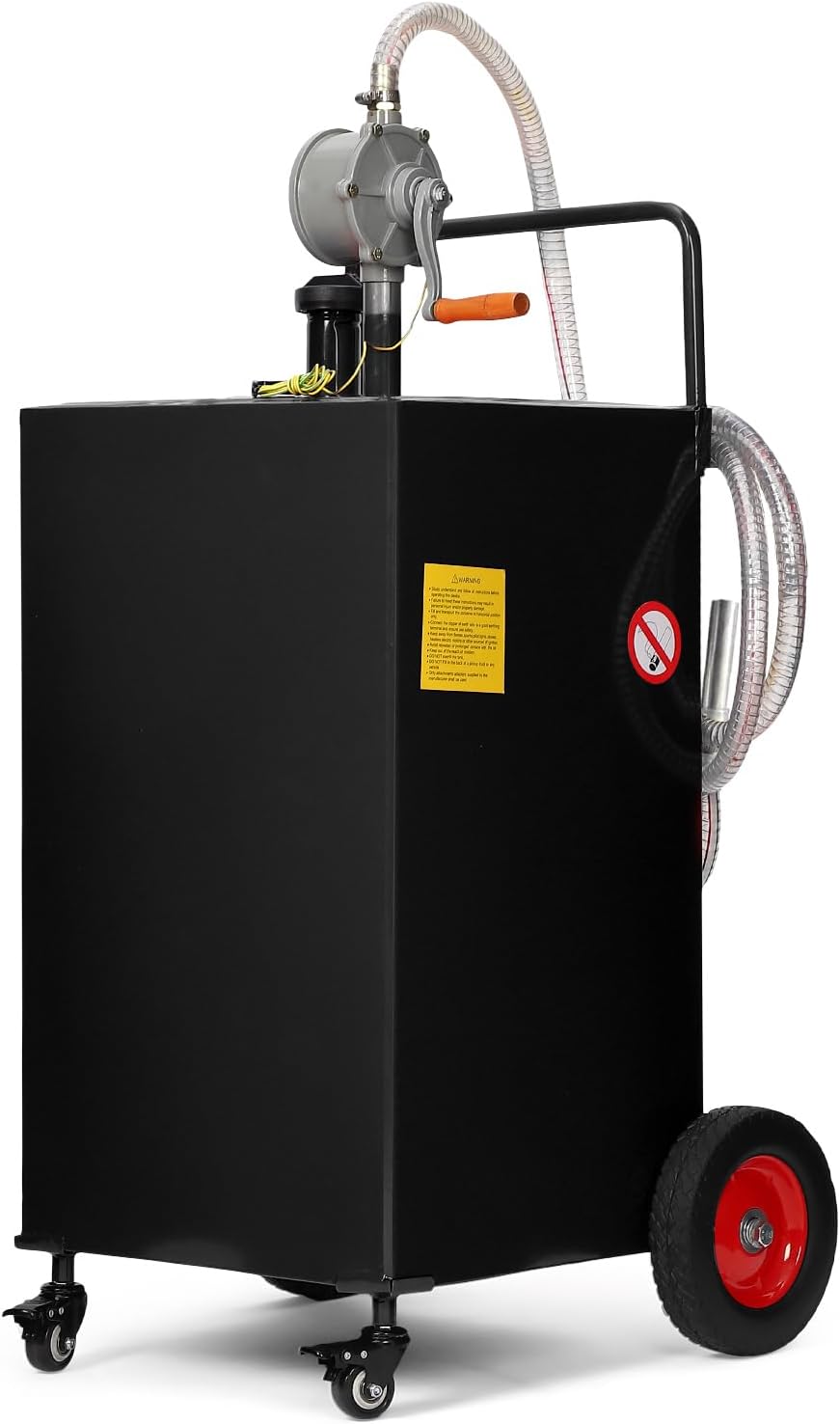GarveeTech15 Gallon Portable Fuel Caddy With Manual Transfer Nozzle, Gasoline And