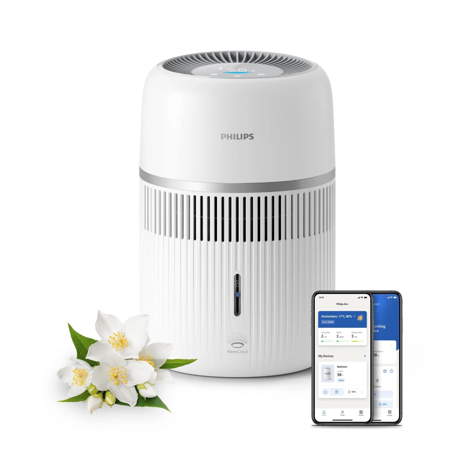 HU4210 - Umidificatore Ambiente d'Aria Ultrasonico 3.5 Litri 300 Ml/H Timer Bianco