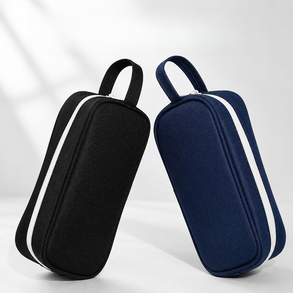 Cartera Escolar Espaciosa Doble para cremallera Cartera Escolar(Black)