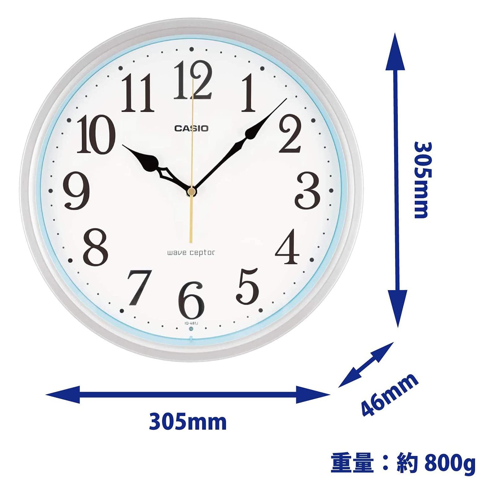 Amazon.co.jp: CASIO(カシオ) 掛け時計 壁掛け時計 電波時計 シルバー