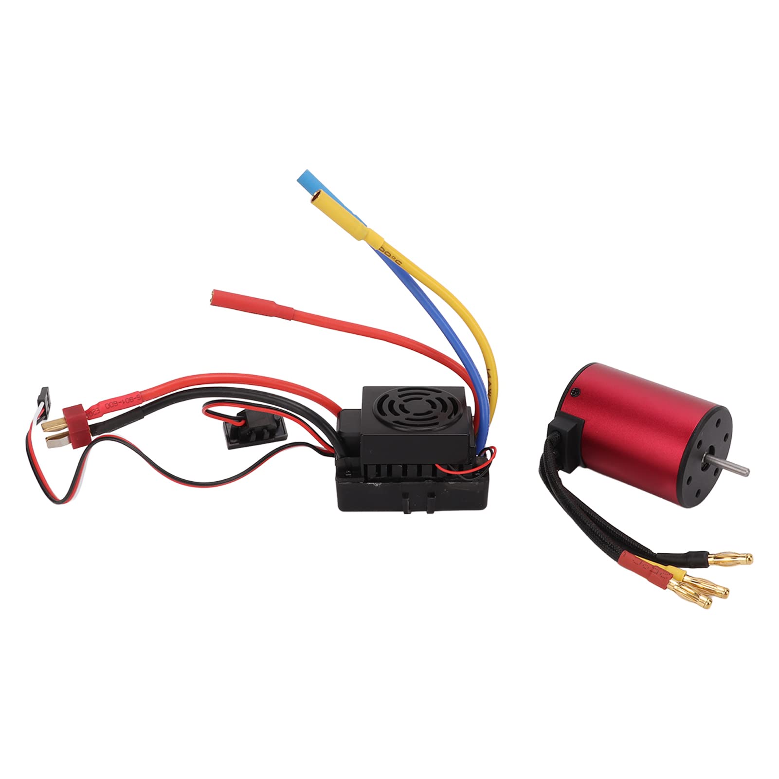 Changor S3650 4300KV Bezszczotkowy Silnik Wydajna Praca Wodoodporny + 60A Aktualizacja ESC dla Samochodów RC 1/10 Czerwony Stop Aluminium