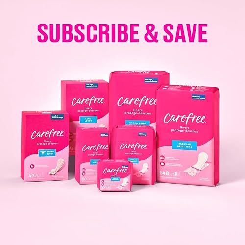 Miniatura 9 de Carefree pantiprotectores para mujer, largo, sin envoltorio, sin perfume, 92 unidades Pantiprotectores, Carefree protectores, protectores diarios