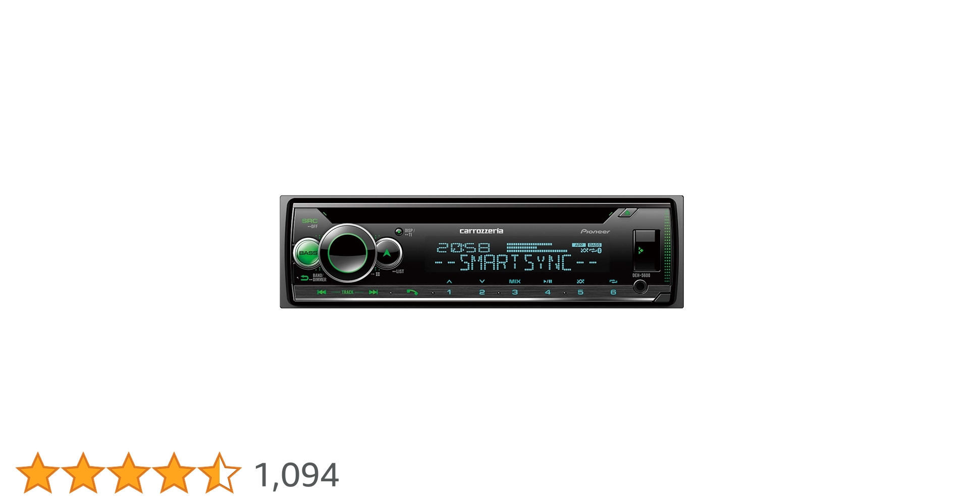 Amazon | Pioneer カーオーディオ DEH-5600 1D CD Bluetooth USB