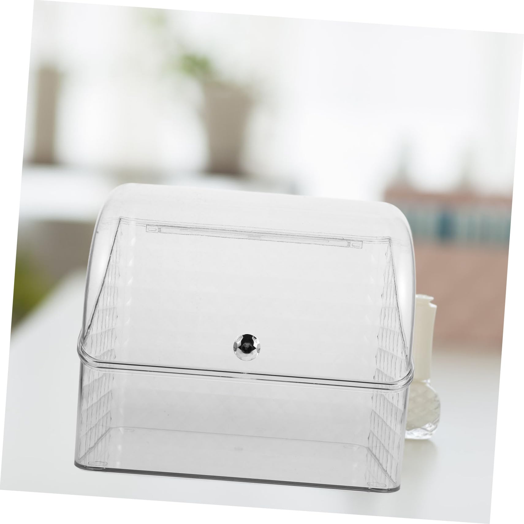 Zerodeko Boîte de Rangement Maquillage avec Couvercle Organisateur Cosmétiques Pet PP Rangement Spacieux Élégant pour Salle de Bain Bureau