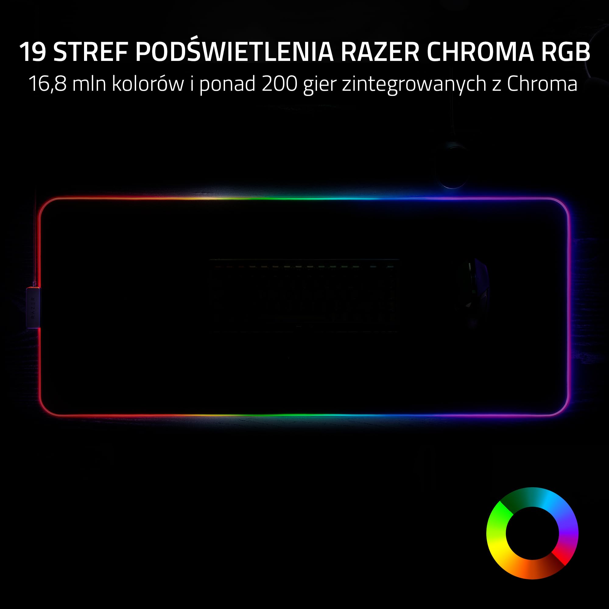 Razer Chroma - Strider Chroma - hybrydowa podkładka pod mysz z Razer Chroma RGB