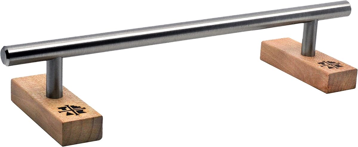Teak Tuning Round Fingerboard Rail - Standard Edition - Silver Colorway - 10" Long, 1.75" Tall - Prolific Series