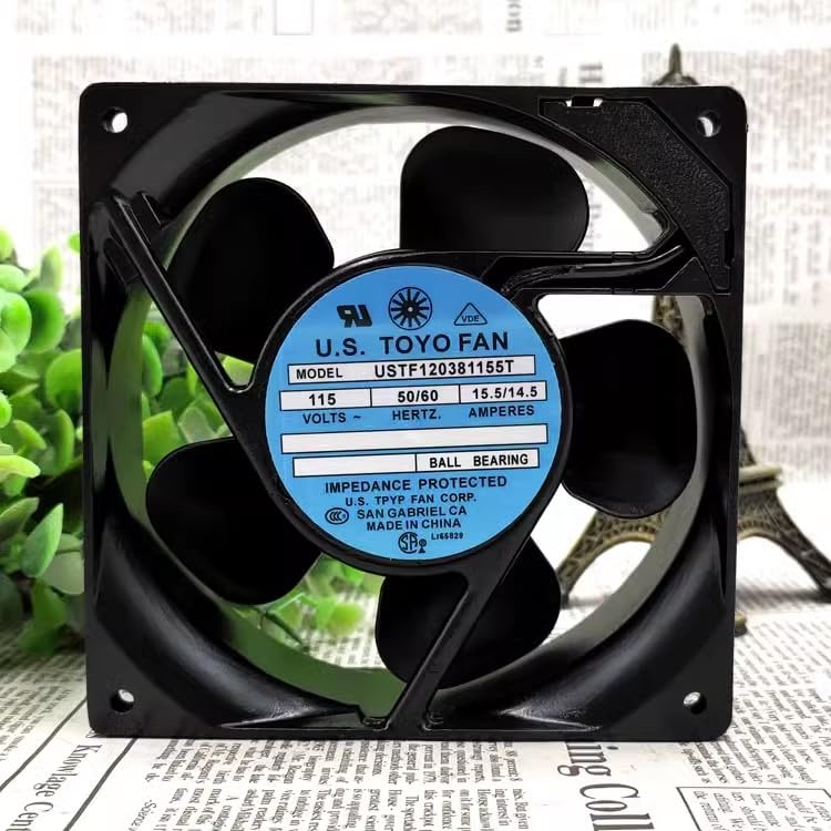 USTF120381155T Fan USTF120381155T 115V 15.5/14.5W 120×120×38mm AC Cooling Fan