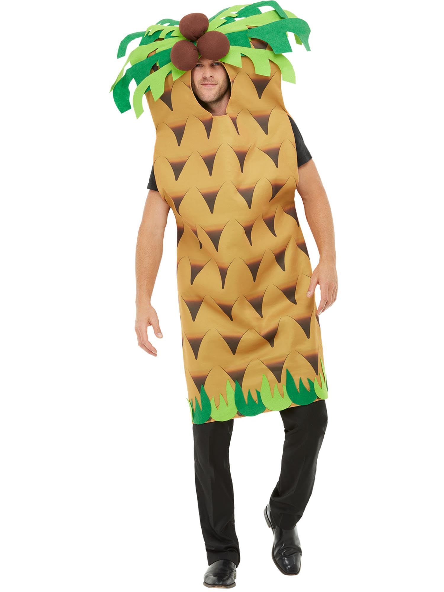 Smiffys Palmenbaum Kostüm, Grün, mit Wappenrock Halloween