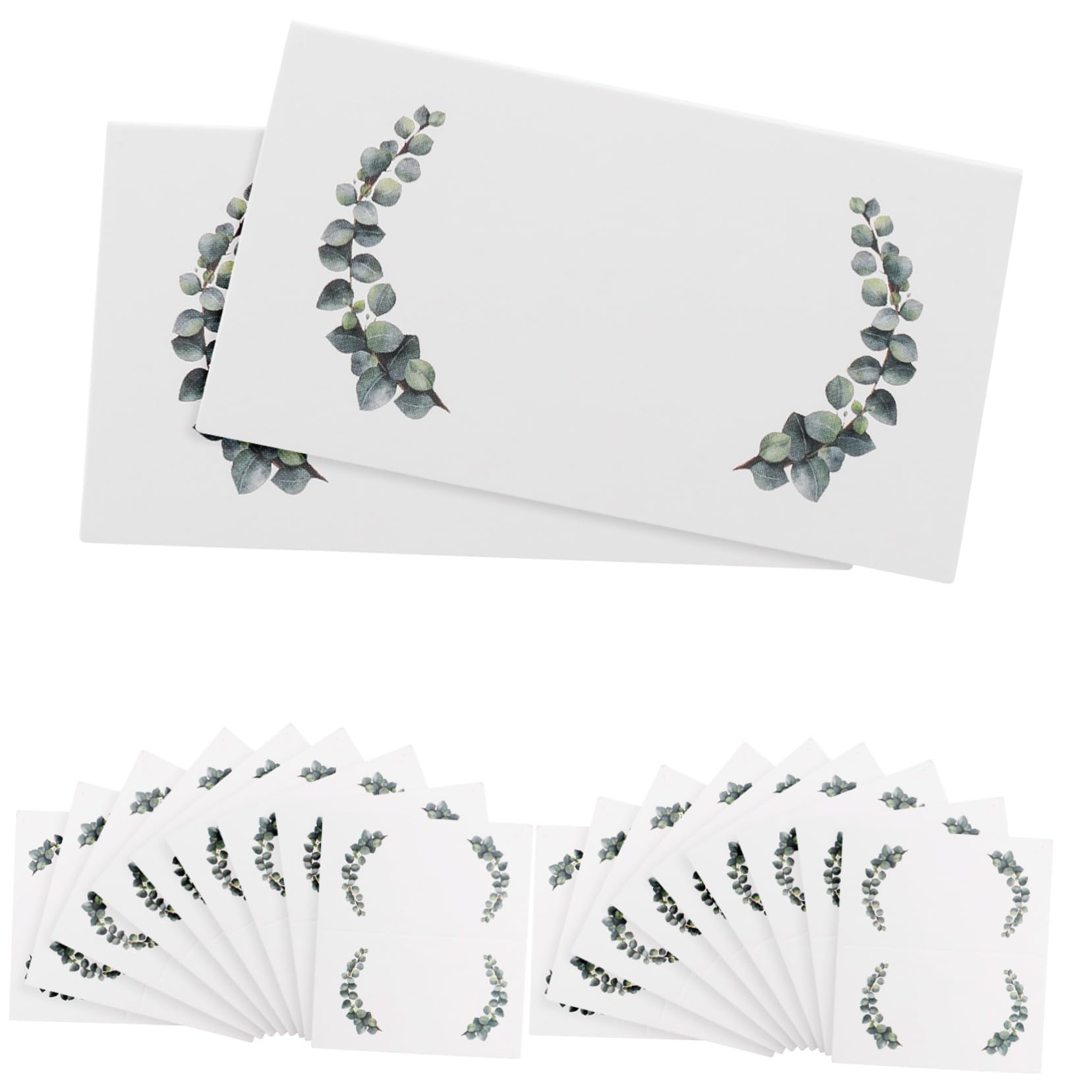 MAGICLULU 4 Juegos Carpa De Boda Para Intercambiar Tarjetas Decoración Verde Tarjetero Redondo Cuadrado Para Cajas De Rellenos De Suerte Tarjetas De Nombre Para Mesa 100 Uds * 4