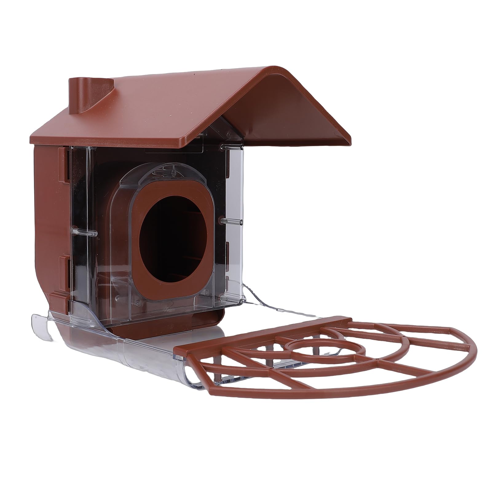 POENVFPO Mangiatoia per uccelli da esterno, Staffa di Montaggio Universale con Vite 1 4 20 UNC per Bird Watching, Grande capacità 2 L, Supporto per Fotocamera Regolabile, Tazza d'acqua