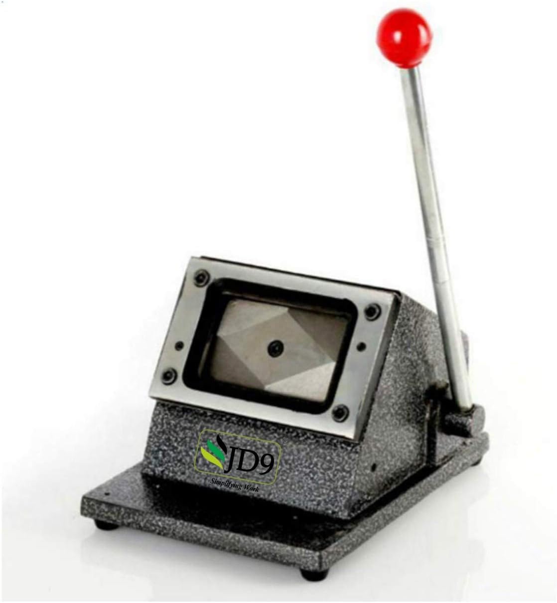 JD9 Heavy Duty PVC ID Card Die Cutter Full Metal Body Round Corner (Pack of 1)