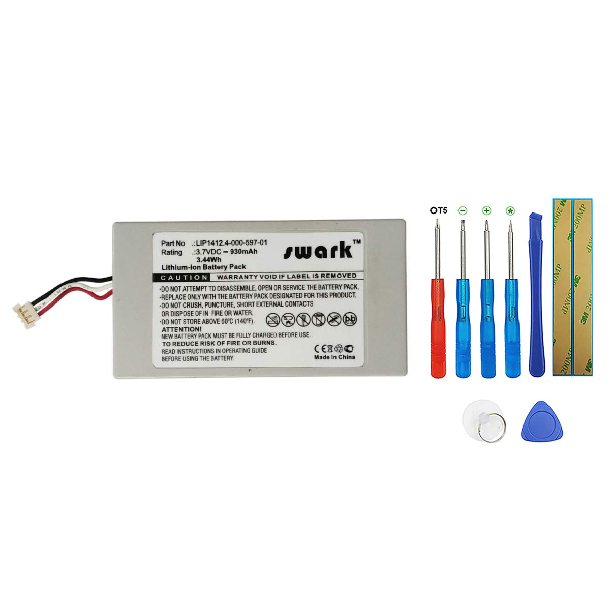 batería LIP1412 para Spiele Konsole Sony PlayStation Portable Go, PSP Go, PSP-N100, PSP-NA1006, PSP-N1001 4-000-597-01 con Herramientas