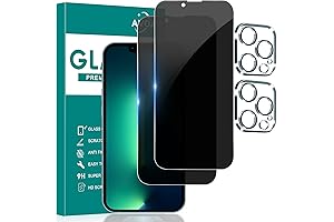 Enhanced Privacy with Double-Layered Screen and Camera Protectors for iPhone 13 Pro Max