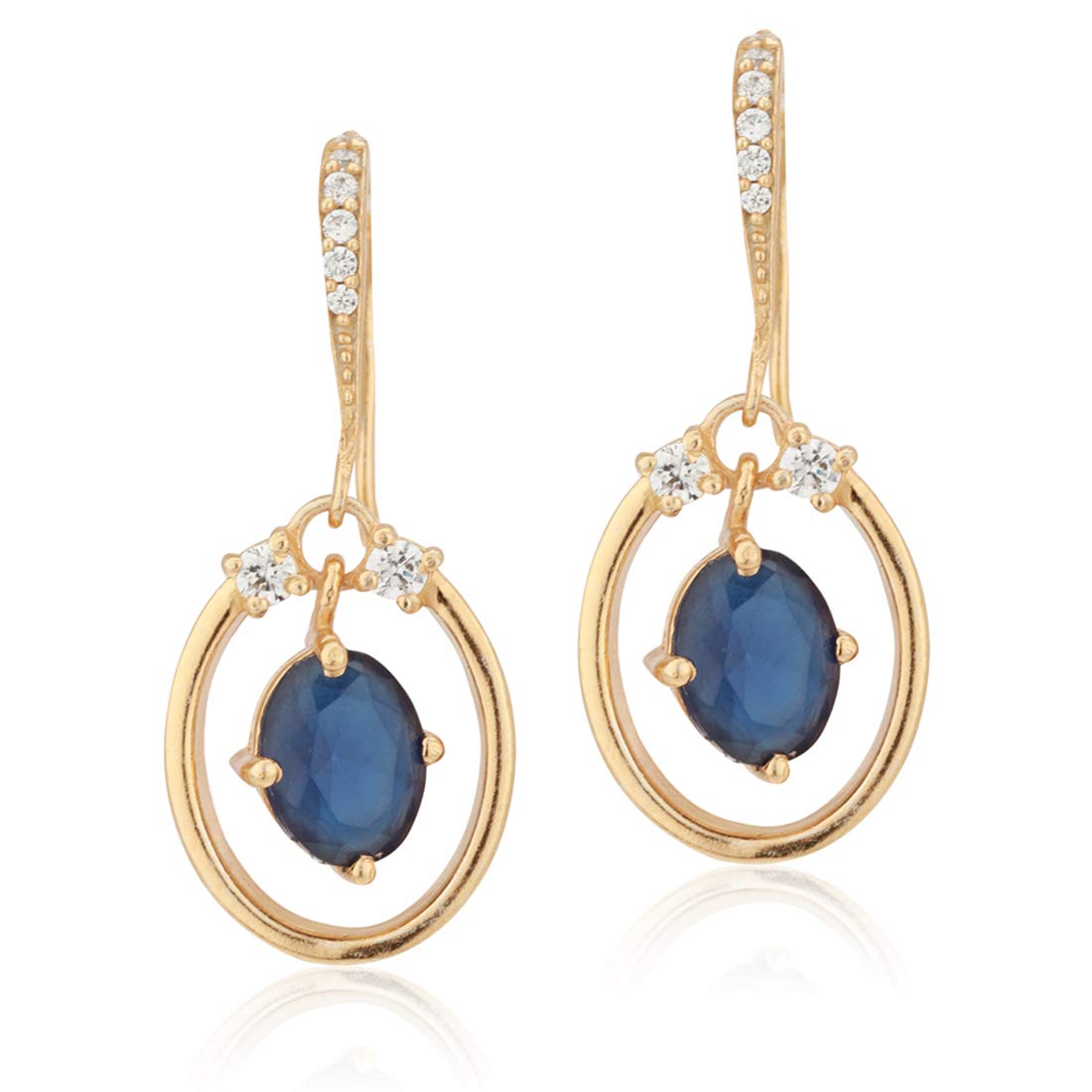 See full amazon price history chart for Carlton London Gold - Plated CZ Studded Oval Shaped Drop Earrings with dangling Oval Navy Blue CZ Carlton London Gold - Plated CZ Studded Oval Shaped Drop Earrings with dangling Oval Navy Blue CZ (B08ZSN55GY) Amazon Price History, Amazon Price Tracker