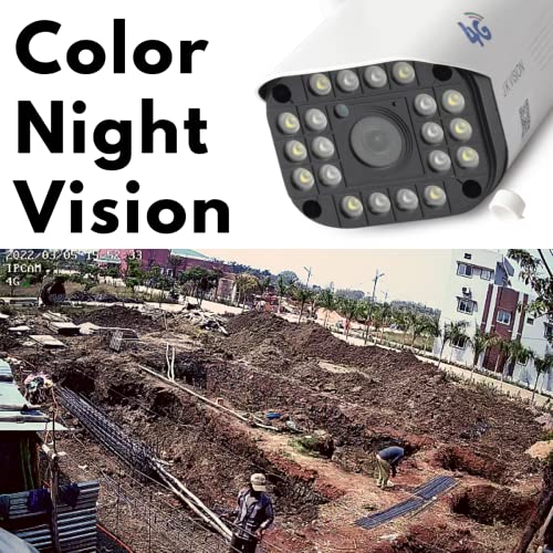 Image of JK Vision 3MP WiFi 4G SIM CCTV Bullet Camera, Color Night Vision, Audio Record, Two Way Talk, Memory Card Supported, All SIM Support (JIO, Vodafone, Airtel, Compatible with J.K.Vision BNC