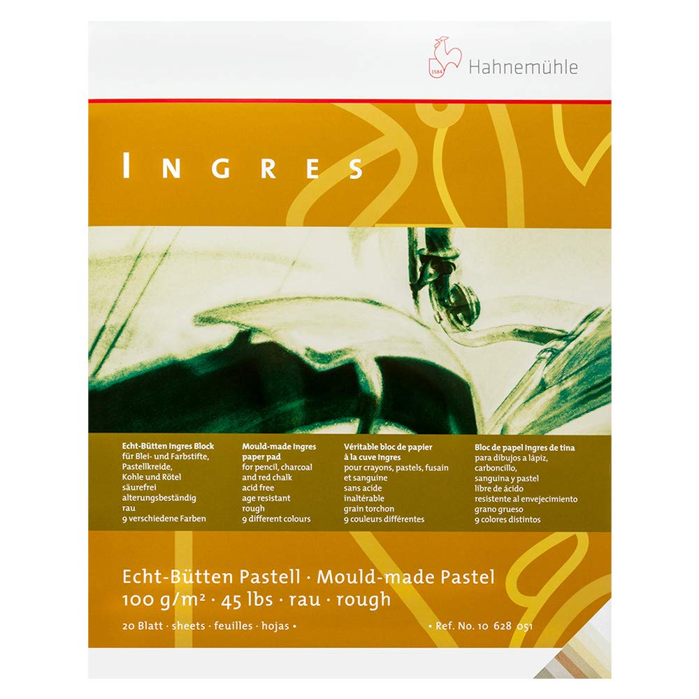 Hahnemuhle : Ingres Pastel Paper : Pad : 20 Sheet : 100gsm : 30x40cm