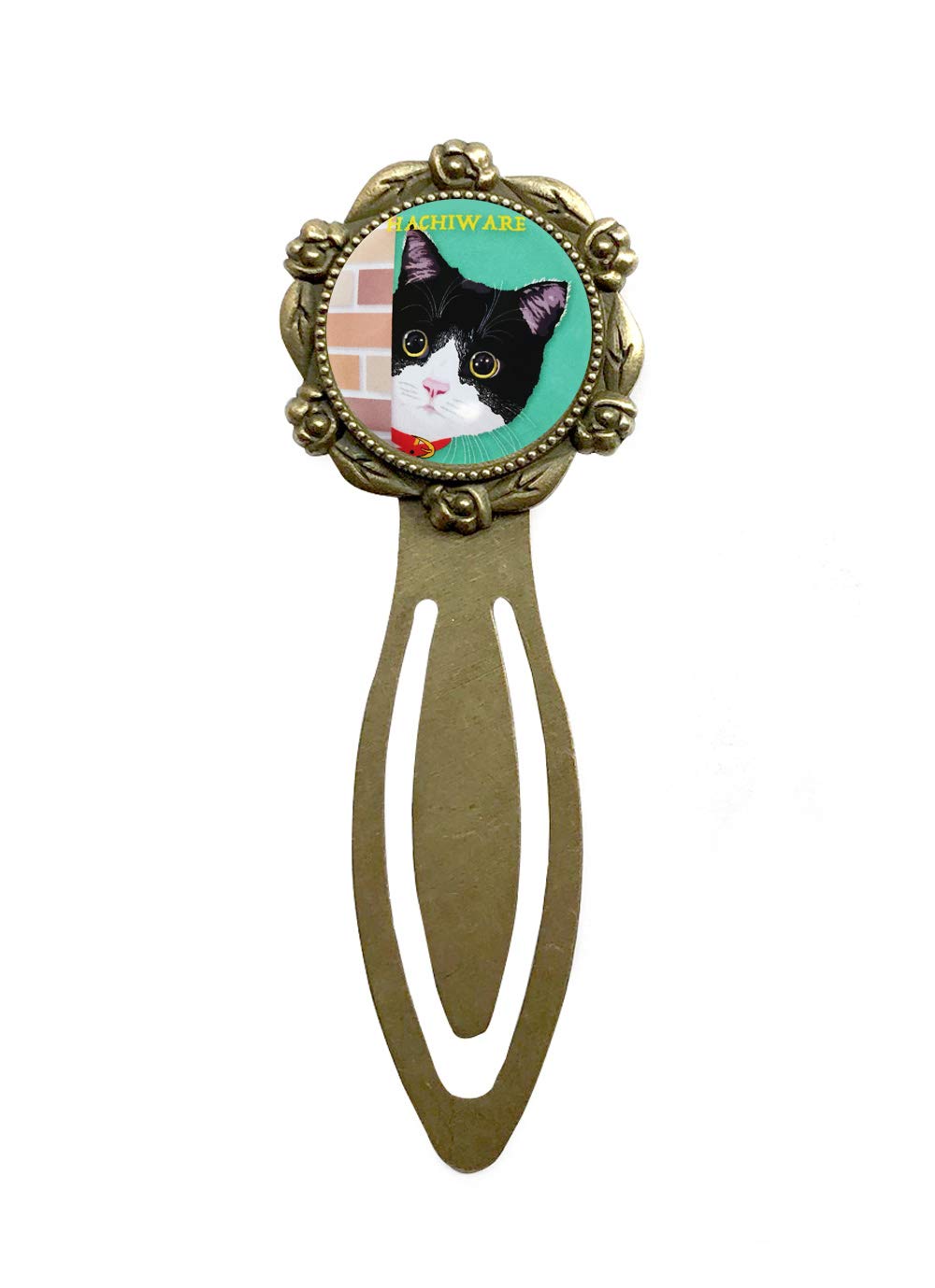 新品】ハチワレネコしおりブックマーカー