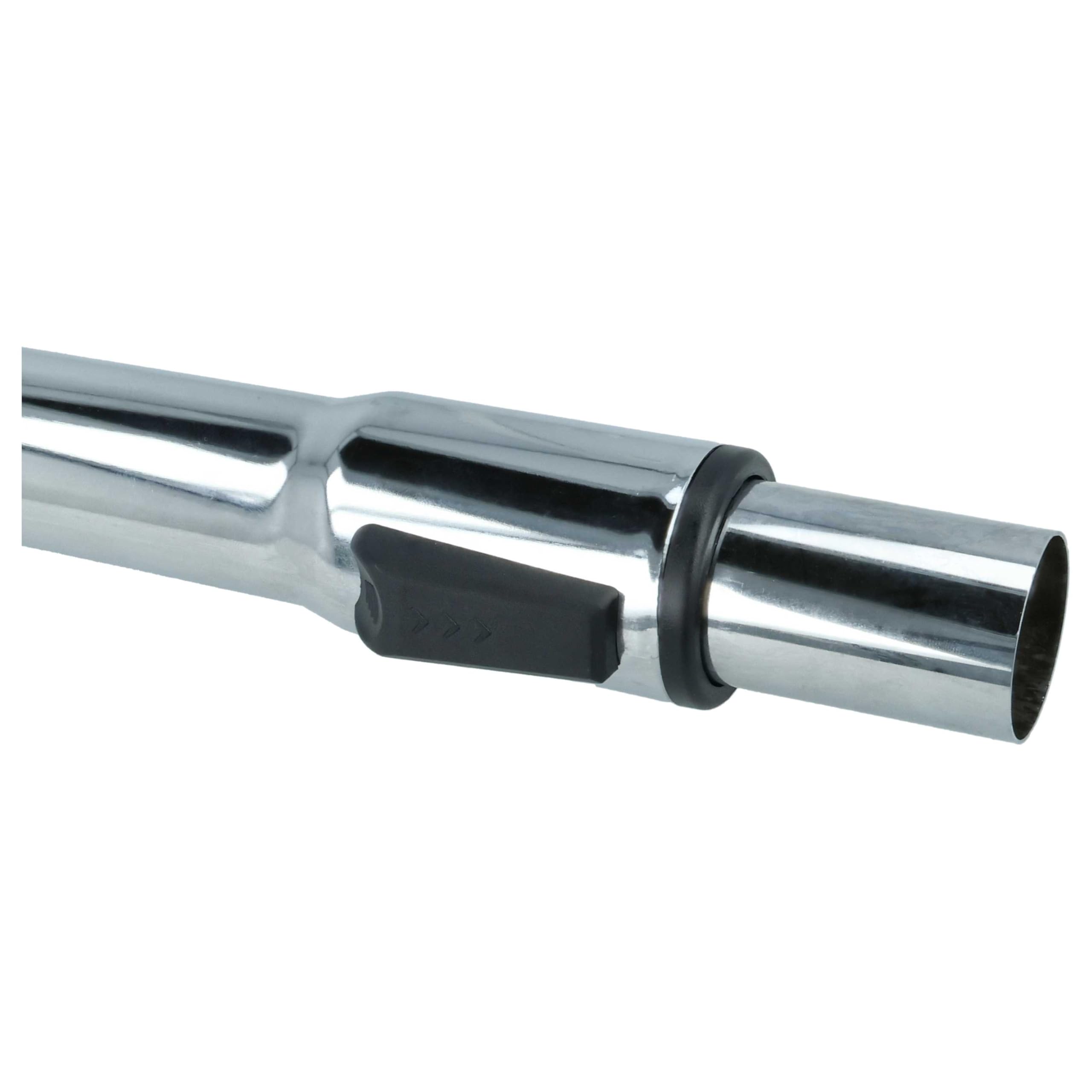 vhbw Tubo aspirador compatible con Dirt Devil M2288, M2831-4, M2838, M2288-0, M2288-3 aspiradora - conexión de 32 mm, 58-96 cm, cromado