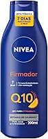 NIVEA Loção Hidratante Firmador Q10 + Vitamina C 200ml, Hidratação Intensa 48h, Pele Firme e Elasticidade, Corporal, Pele Seca e Extrasseca