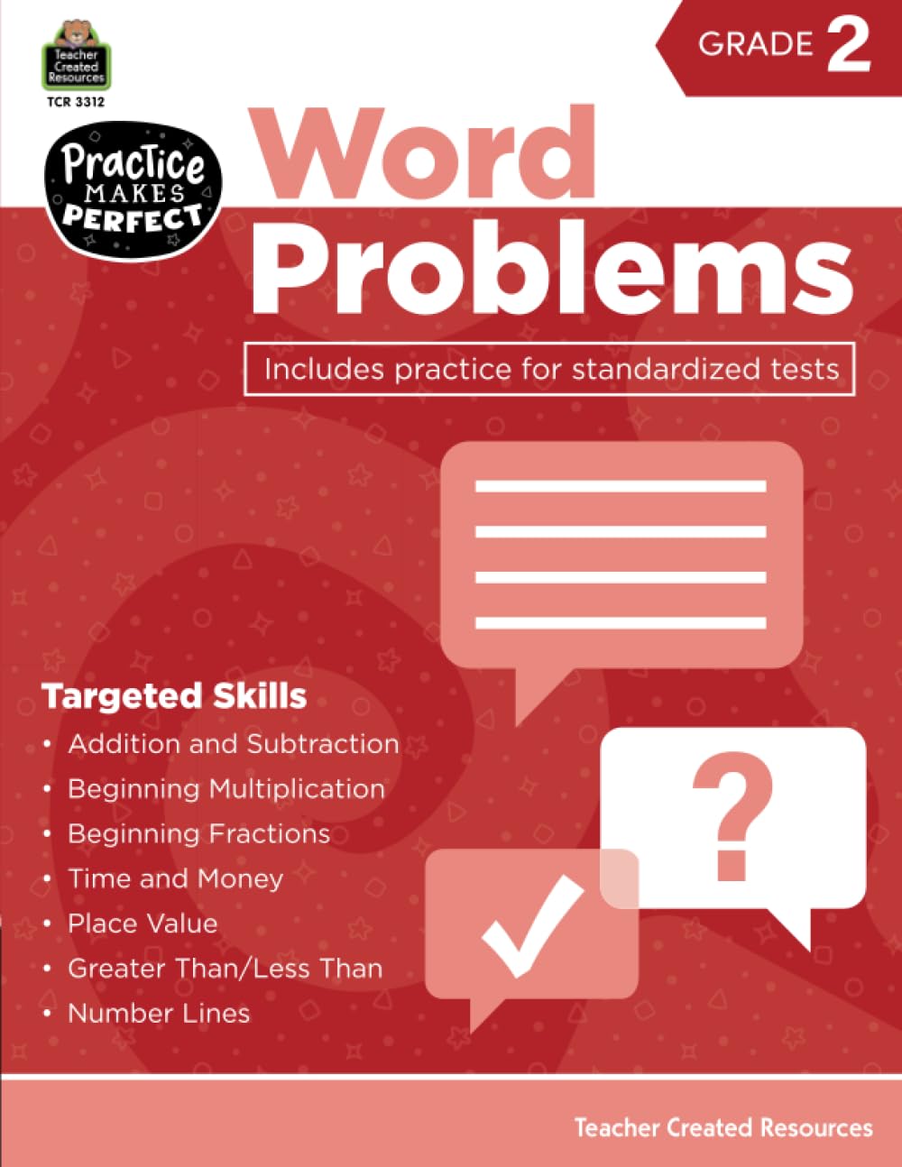 Teacher Created Resources Practice Makes Perfect: Word Problems Grade 2, 2nd Edition (TCR3312) (Practice Makes Perfect (Teacher Created Materials))