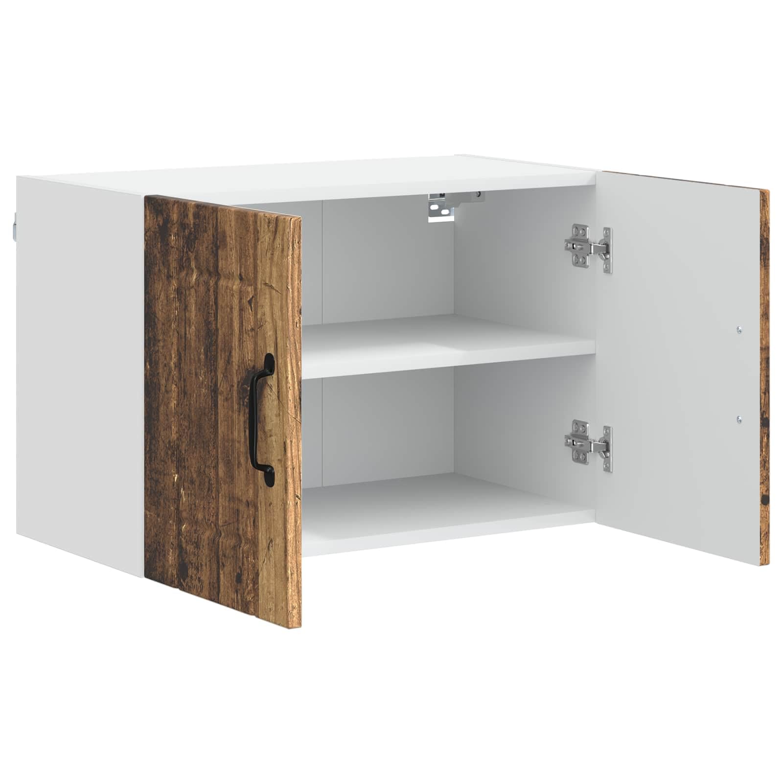 Wandschrank Lucca Küchenschrank in Altholz-Optik, Hängeschrank aus Holzwerkstoff mit 2 Türen und 2 Regalböden, Modernes Design für Küche und Wohnbereich, 60 x 31 x 40 cm