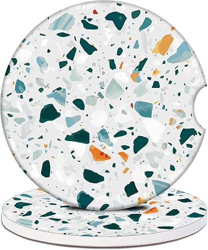 Miniatura 16 de Posavasos para Portavasos de Automóvil – Posavasos de cerámica absorbente con estampado de leopardo, posavasos de automóvil para portavasos,