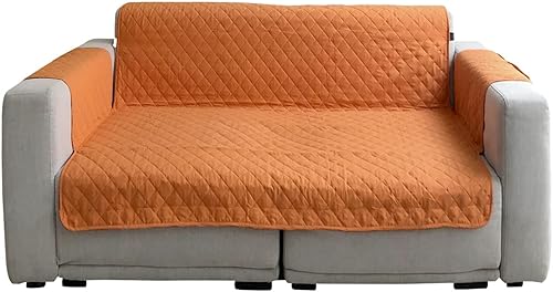 Miniatura 8 de YuppieLife Funda reversible para sofá, funda protectora duradera y antideslizante para muebles, para mascotas, perros, niños, sofá de gran tamaño de