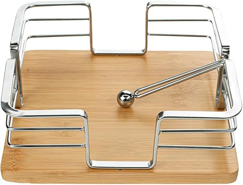 Miniatura 8 de Nature Tek - Servilletero cuadrado de bambú natural, con peso, 7 34 x 7 34 x 2 34 pulgadas, caja de 1 unidad