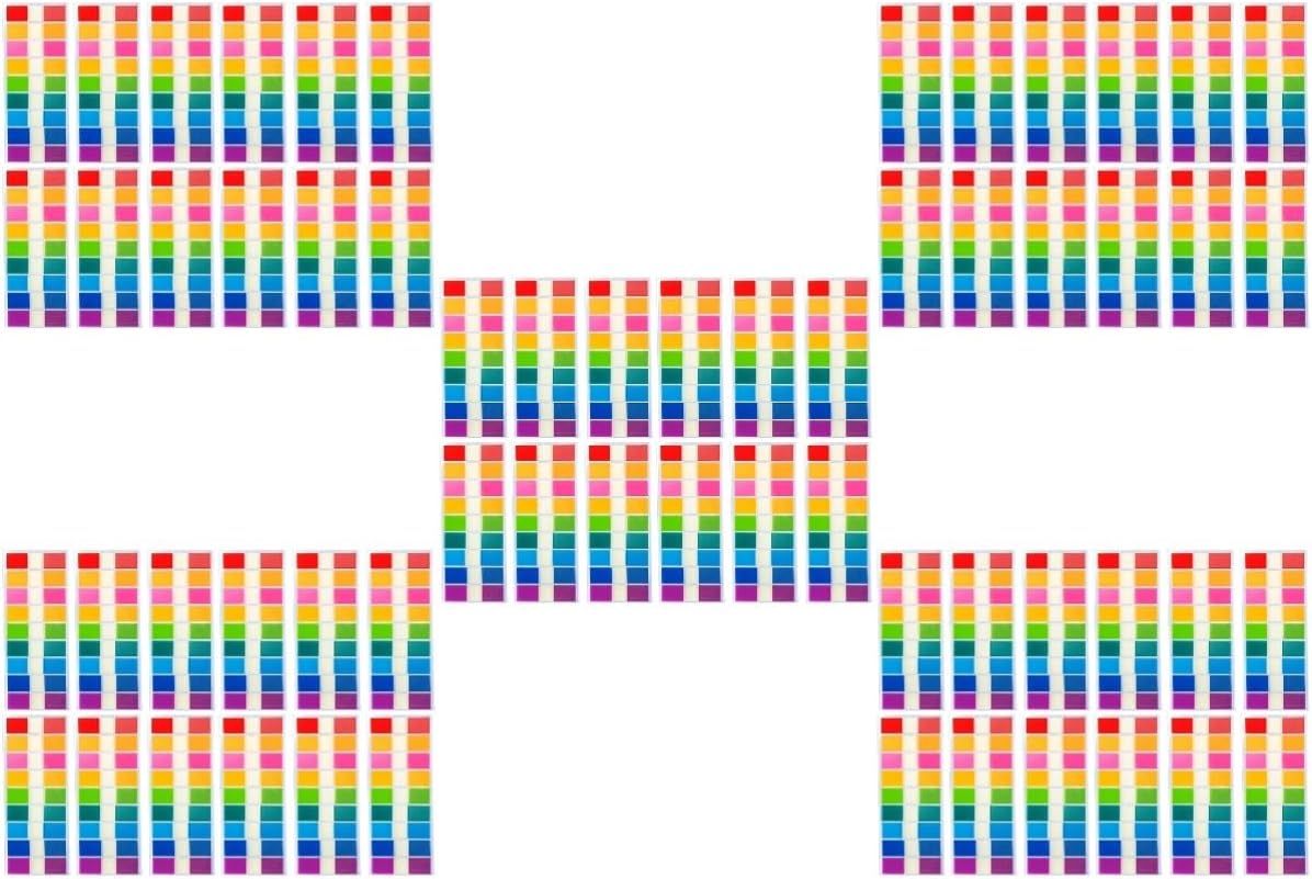 HOMSFOU 4500pcs Sticky Index Tabs Transparent Page Markers for Organizing Books Files and Planners Repositionable and Writable Flags for School Use