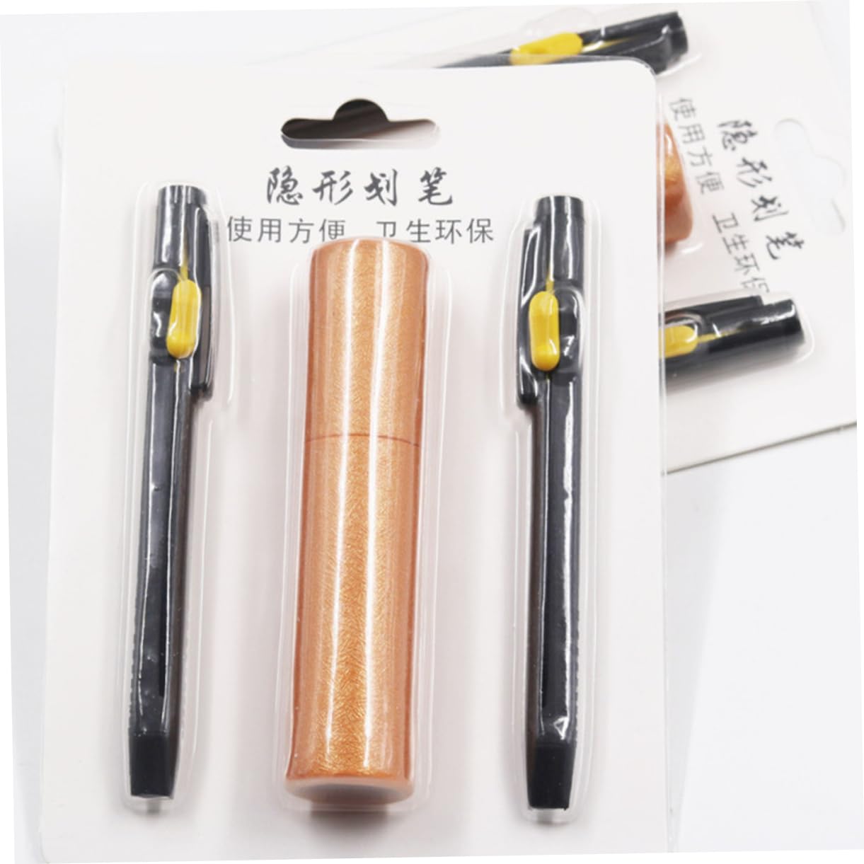 Housoutil 2 Juegos Pluma de dibujo invisible bolígrafos de tela borrables marcador de tiza para coser lápiz de tiza de marca de costura tiza de costura multifuncional tiza de sastre rosado