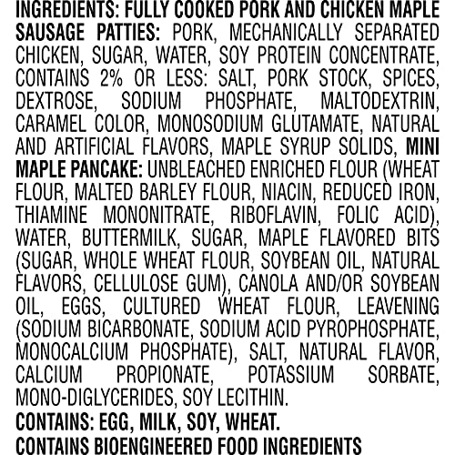 Jimmy Dean Snack Size Maple Pancake & Sausage Sandwiches, 10 Count (Frozen) #TOP3