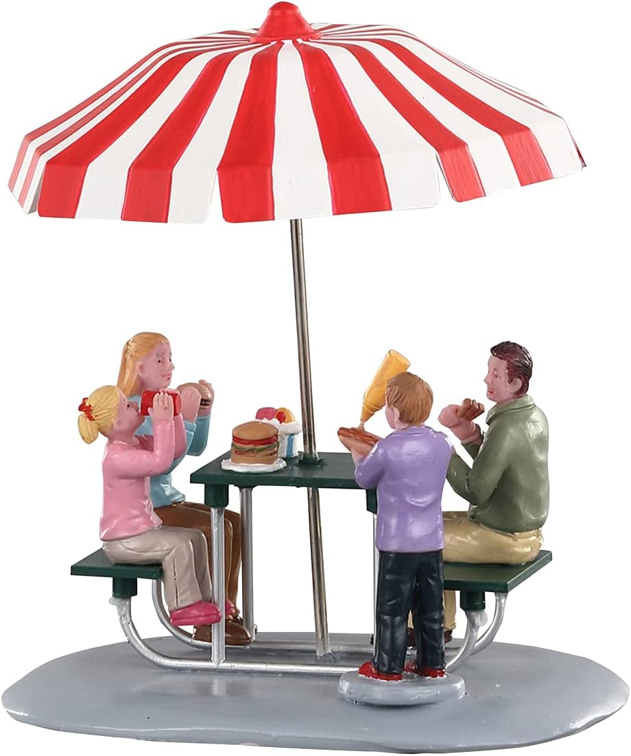 Lemax Village Collection Lunch at The Park, Table Piece # 93432
