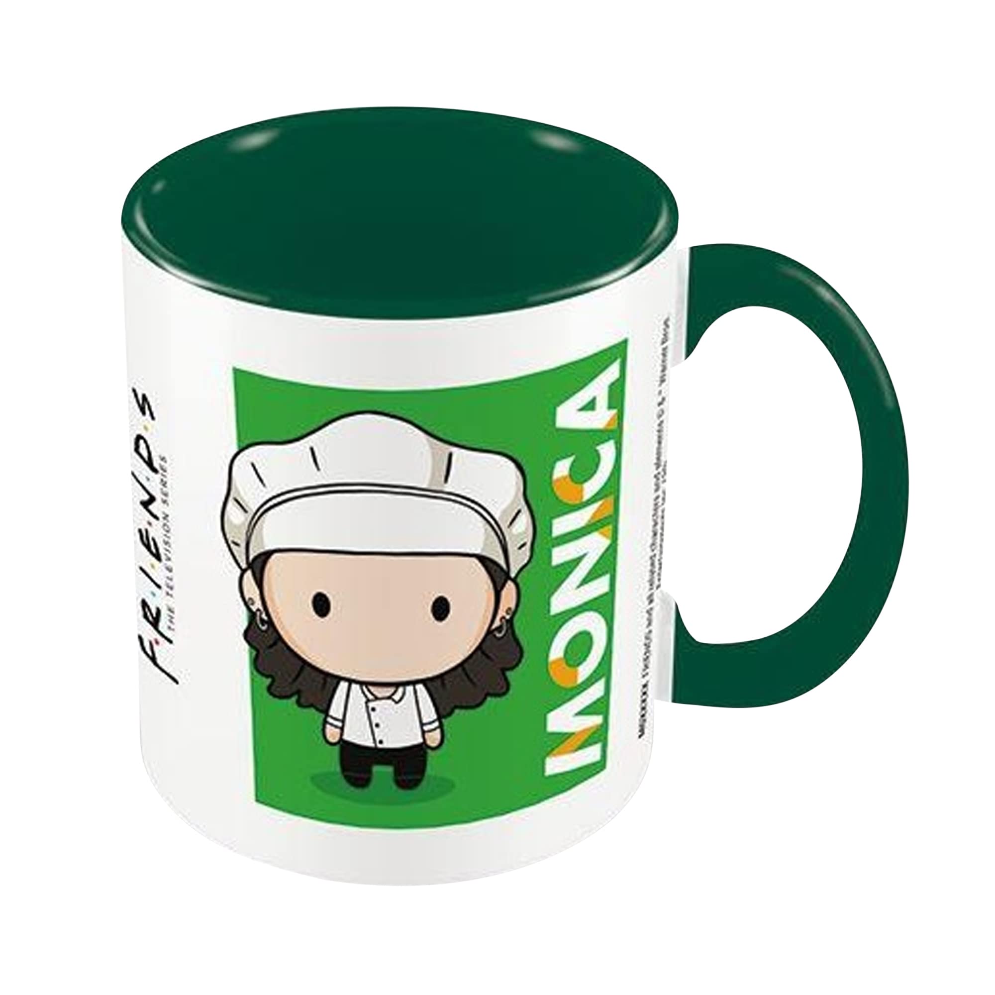 Pyramid International Friends (Monica Chibi) Green Inner C Mug - 10Oz / 315Ml Ceramic Mug - One Size