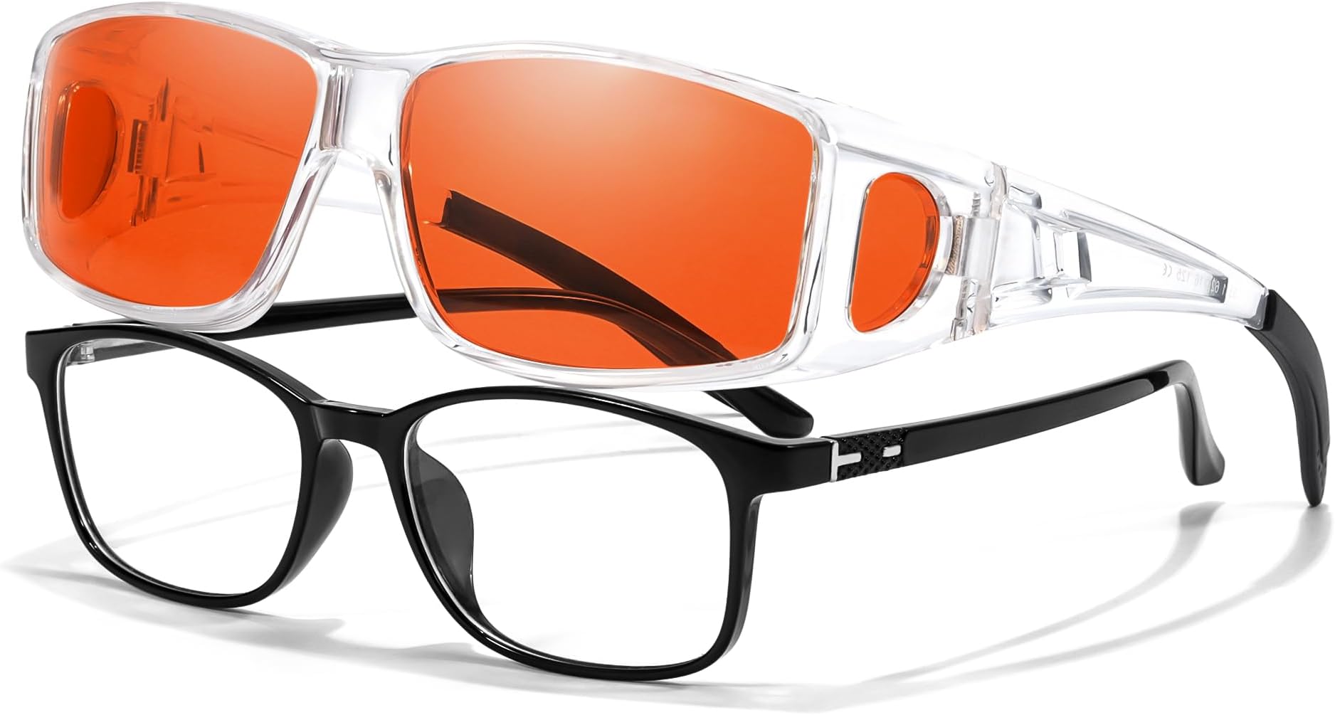 LVIOE Fit Over Blue Light Blocking Glasses and Computer Eyewear- Wear Over Prescription Glasses/Reading Glasses/RX Glasses