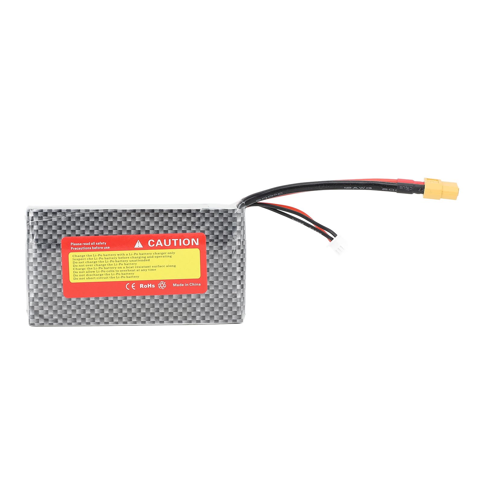 Socobeta Batería de Litio para Coche RC, 7,4 V, Alta Capacidad, 5500 MAh, Batería Recargable Duradera para Vehículos RC a Escala 1/10 y 1/18