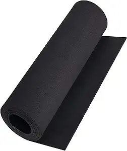 MEARCOOH Black eva Foam roll, (1mm to 20mm) Premium Cosplay EVA Foam Sheet,2mm Thick,49"x13.5",High Density 86kg/m3 for Cosplay Costume, Crafts, DIY Projects