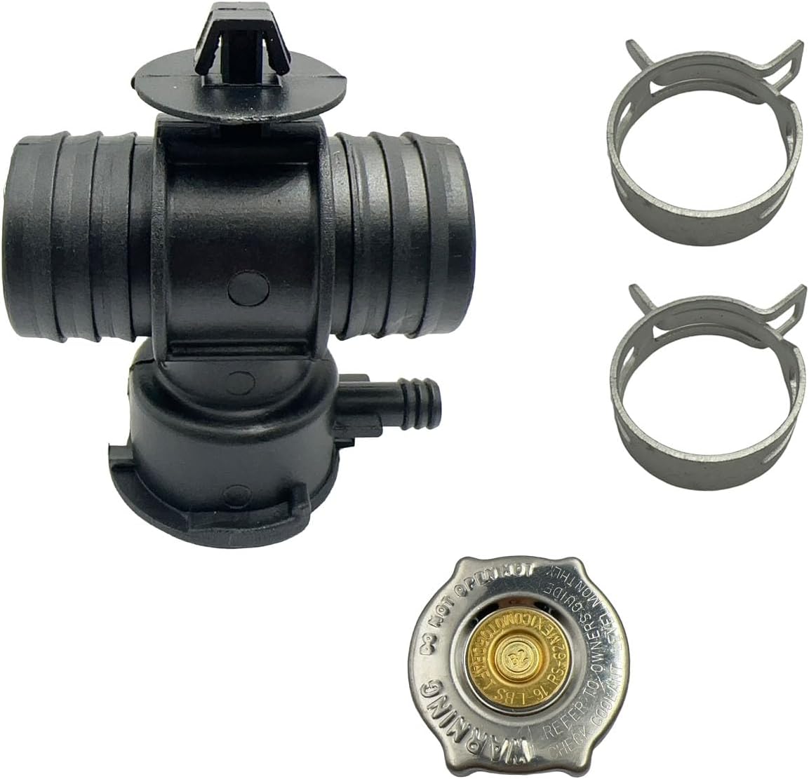Radiator Coolant Filler Neck with Cap Compatible with Chrysler 200 Sebring Caliber Dodge Avenger Durango Dakota Jeep Compass Patriot Replace 52028810AL 52029195AK 55116901AA