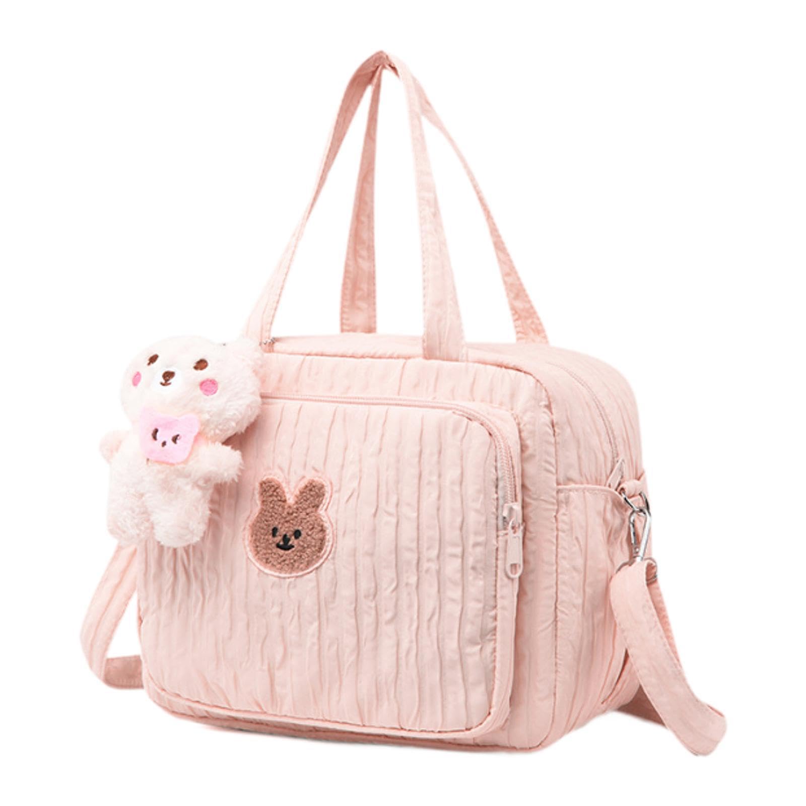 CALANDIS™ Diaper Bag Handbag Reusable Large Capacity Spacious Mummy Makeup Bag Handbag Pink | Organizers & Nets | Stroller Accessories | Strollers & Accessories-image-42