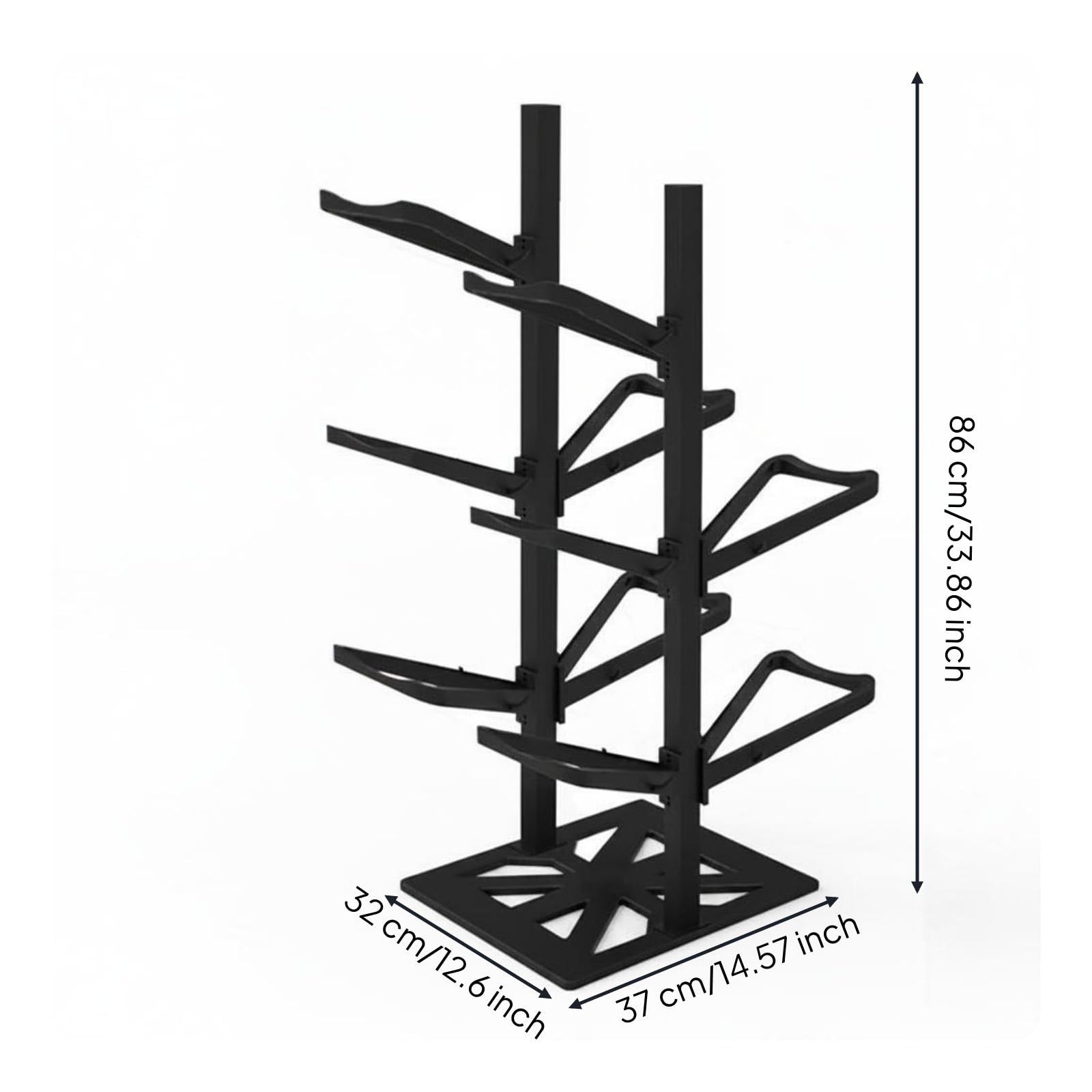 Estante de Balones Organizador Soporte de Pelotas Torre de Almacenamiento Carro de Balones Acero y Resistente con Base Estable y Ganchos Laterales Adecuado para Hogar Garaje Sala de Juegos