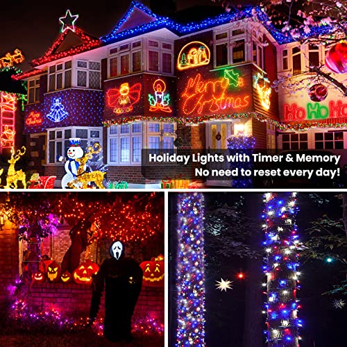 Brizled HHGDELLD048 Color Changing Christmas Lights, 66Ft 200 Led Rgb String Lights With Remote, Dimmable Outdoor Christmas Lights thumb #6